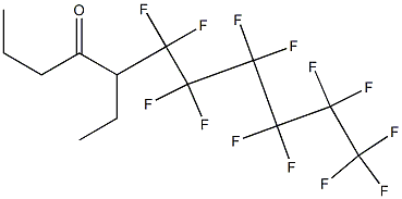 5-Ethyl-6,6,7,7,8,8,9,9,10,10,11,11,11-tridecafluoro-4-undecanone Struktur