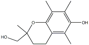 2-(Hydroxymethyl)-2,5,7,8-tetramethyl-3,4-dihydro-2H-1-benzopyran-6-ol Struktur