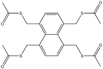 1,4,5,8-Tetrakis[(acetylthio)methyl]naphthalene Struktur