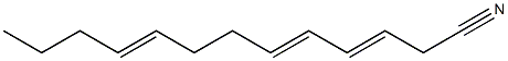 3,5,9-Tridecatrienenitrile Struktur