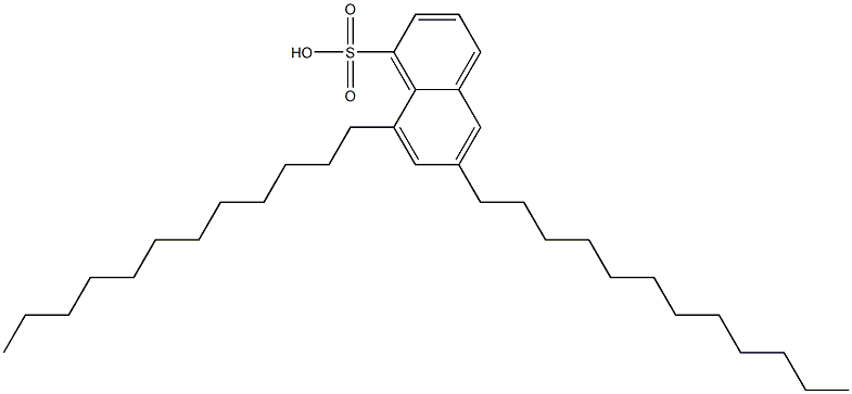 6,8-Didodecyl-1-naphthalenesulfonic acid Struktur