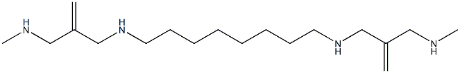 N,N''-(1,8-Octanediyl)bis(2-methylene-N'-methylpropane-1,3-diamine) Struktur