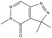 3,3,5-Trimethyl-3H-pyrazolo[3,4-d]pyridazin-4(5H)-one Struktur