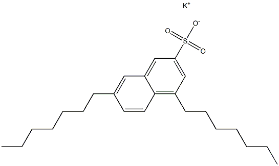 4,7-Diheptyl-2-naphthalenesulfonic acid potassium salt Struktur