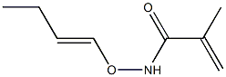 N-(1-Butenyloxy)methacrylamide Struktur