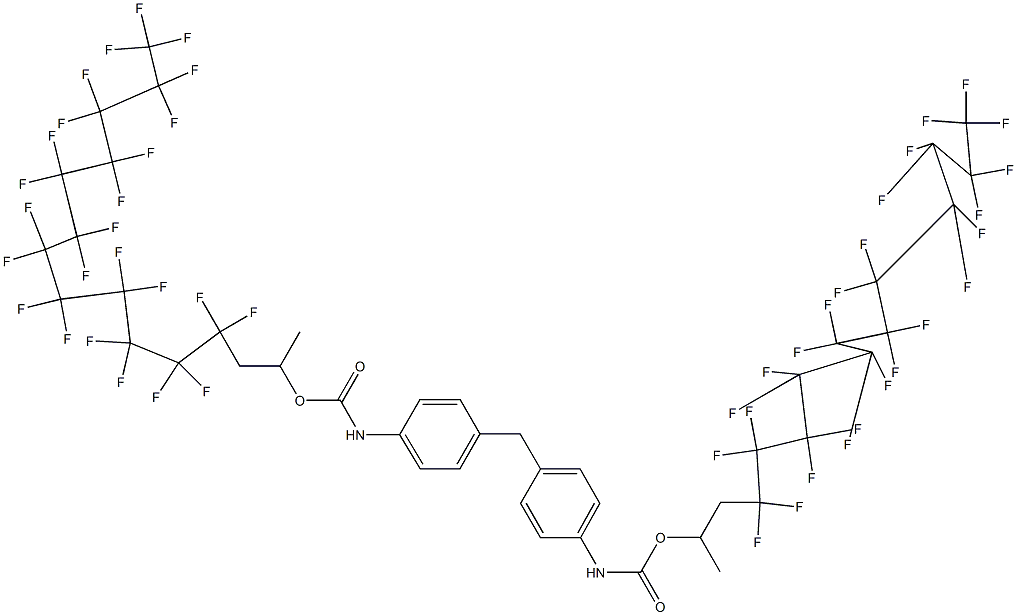 4,4'-Methylenebis[N-[1-methyl-2-(pentacosafluorododecyl)ethyl]oxycarbonylaniline] Struktur