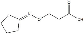 3-[Cyclopentylideneaminooxy]propionic acid Struktur