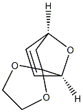 (1S,4S)-7-Oxaspiro[bicyclo[2.2.1]hepta-5-ene-2,2'-[1,3]dioxolane] Struktur