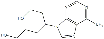 4-(6-Amino-9H-purin-9-yl)hexane-1,6-diol Struktur