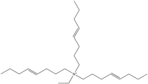 N-Ethyl-N,N,N-tri(4-octenyl)aminium Struktur