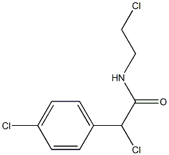 N-(2-Chloroethyl)-2-chloro-2-(4-chlorophenyl)acetamide Struktur