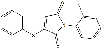 3-Phenylthio-1-(2-methylphenyl)-1H-pyrrole-2,5-dione Struktur