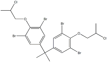 2,2-Bis[3,5-dibromo-4-(2-chloropropoxy)phenyl]propane Struktur