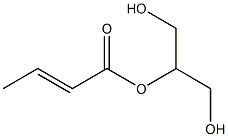 Glycerin 2-crotonate Struktur