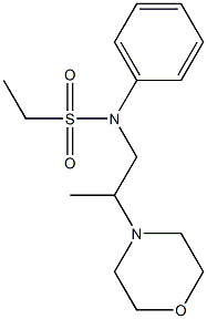 N-(2-Morpholinopropyl)ethanesulfonanilide Struktur