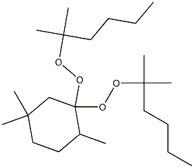 2,5,5-Trimethyl-1,1-bis(1,1-dimethylpentylperoxy)cyclohexane Struktur