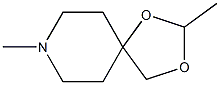 (-)-2,8-Dimethyl-1,3-dioxa-8-azaspiro[4.5]decane Struktur