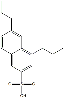 4,6-Dipropyl-2-naphthalenesulfonic acid Struktur