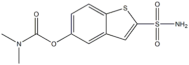 5-[[(Dimethylamino)carbonyl]oxy]benzo[b]thiophene-2-sulfonamide Struktur