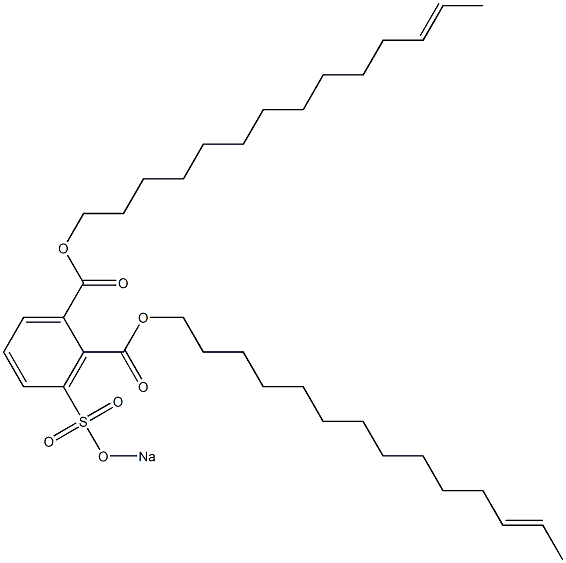 3-(Sodiosulfo)phthalic acid di(12-tetradecenyl) ester Struktur