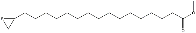 17,18-Epithiostearic acid methyl ester Struktur