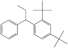 1-(2,4-Di-tert-butylphenyl)-1-phenylpropane Struktur