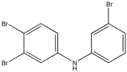 3,4-Dibromophenyl 3-bromophenylamine Struktur