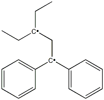 1,1-Diphenyl-3,3-diethylpropane-1,3-diylradical Struktur