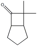 7,7-Dimethylbicyclo[3.2.0]heptan-6-one Struktur