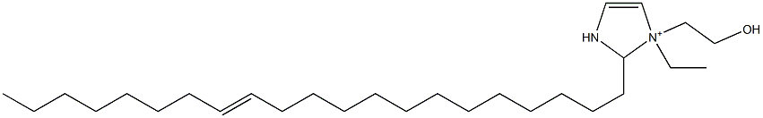 1-Ethyl-2-(13-henicosenyl)-1-(2-hydroxyethyl)-4-imidazoline-1-ium Struktur