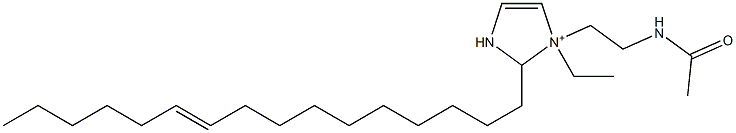 1-[2-(Acetylamino)ethyl]-1-ethyl-2-(10-hexadecenyl)-4-imidazoline-1-ium Struktur