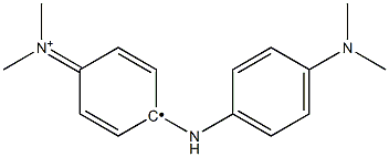 1-[[4-(Dimethylamino)phenyl]amino]-4-(dimethyliminio)-2,5-cyclohexadienylradical Struktur