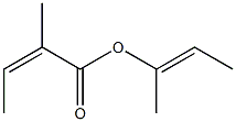 2-Methylisocrotonic acid 1-methyl-1-propenyl ester Struktur