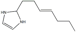 2-(3-Heptenyl)-4-imidazoline Struktur