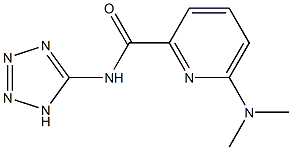 6-Dimethylamino-N-(1H-tetrazol-5-yl)pyridine-2-carboxamide Struktur