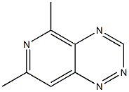 5,7-Dimethylpyrido[3,4-e]-1,2,4-triazine Struktur