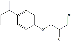 3-(p-sec-Butylphenoxy)-2-chloro-1-propanol Struktur