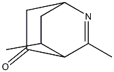 3,8-Dimethyl-2-azabicyclo[2.2.2]oct-2-en-5-one Struktur