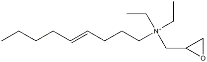 N,N-Diethyl-N-(4-nonenyl)-2-oxiranemethanaminium Struktur