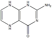 5,8-Dihydro-2-aminopteridin-4(1H)-one Struktur