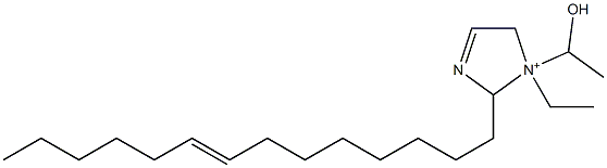 1-Ethyl-1-(1-hydroxyethyl)-2-(8-tetradecenyl)-3-imidazoline-1-ium Struktur