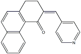 3-(4-Pyridinyl)methylene-1,2-dihydrophenanthren-4(3H)-one Struktur