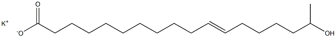 (E)-17-Hydroxy-11-octadecenoic acid potassium salt Struktur