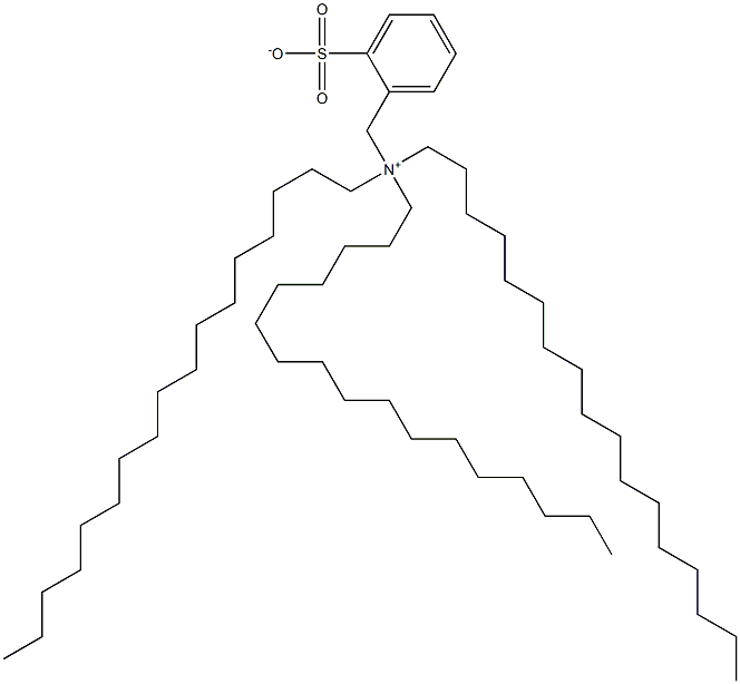 N,N,N-Trisheptadecyl-2-sulfonatobenzenemethanaminium Struktur