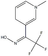 1-Methyl-3-[(E)-1-(hydroxyimino)-2,2,2-trifluoroethyl]-1,4-dihydropyridine Struktur