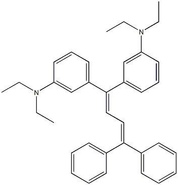 1,1-Diphenyl-4,4-bis(3-diethylaminophenyl)-1,3-butadiene Struktur