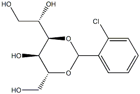 3-O,5-O-(2-Chlorobenzylidene)-D-glucitol Struktur