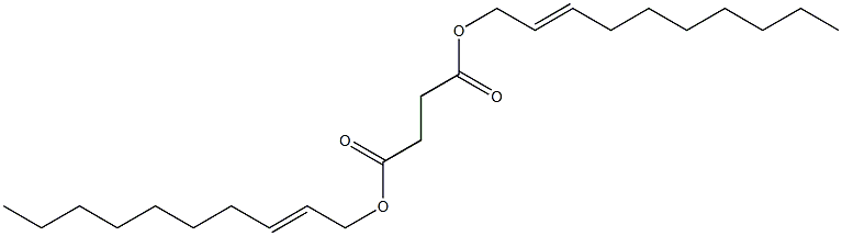 Succinic acid di(2-decenyl) ester Struktur