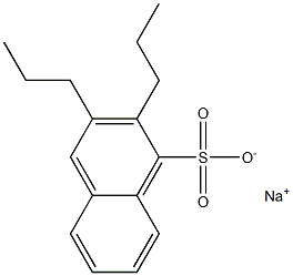 2,3-Dipropyl-1-naphthalenesulfonic acid sodium salt Struktur