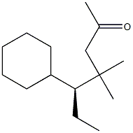 [S,(-)]-5-Cyclohexyl-4,4-dimethyl-2-heptanone Struktur